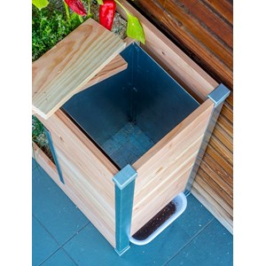 Potager balcon avec composteur