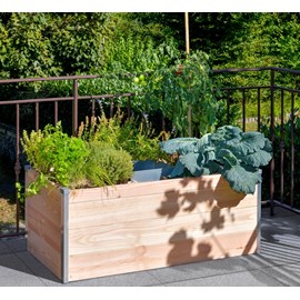 Keyhole garden terrasse