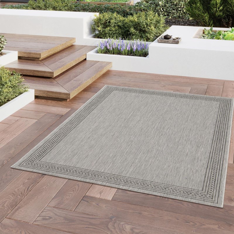 Tapis exterieur 160x213 gris