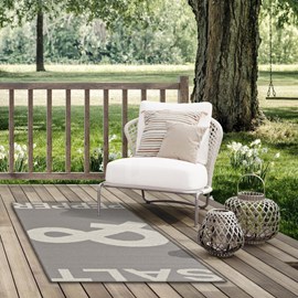 Tapis exterieur 80x200 gris