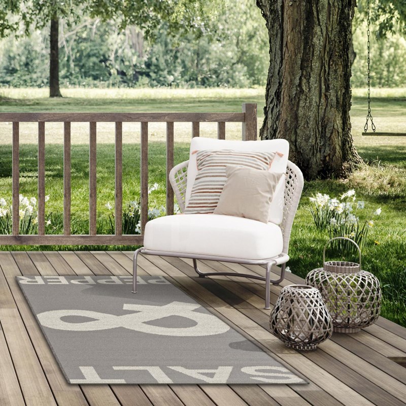 Tapis exterieur 80x200 gris