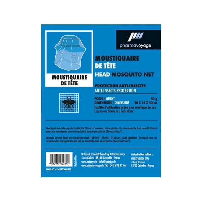Moustiquaire de tête pharmavoyage (PharmaVoyage) - Image 2