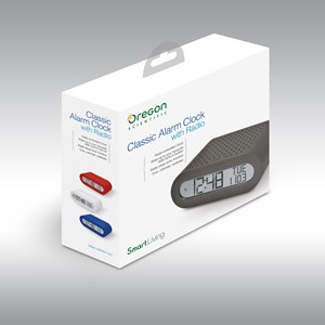 Radio réveil fm programmable (gris)