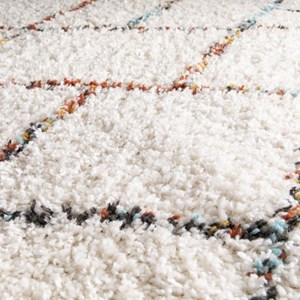 Tapis shaggy 120x170 crème
