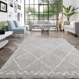 Tapis shaggy 160x230 gris