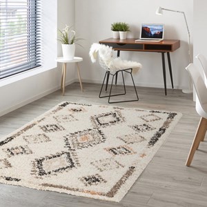 Tapis shaggy 160x230 crème