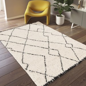 Tapis shaggy 80x150 noir