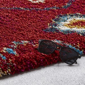 Tapis shaggy 120x170 rouge
