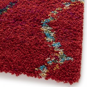 Tapis shaggy 120x170 rouge