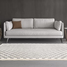Tapis shaggy 80x150 gris