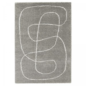 Tapis shaggy 120x170 gris