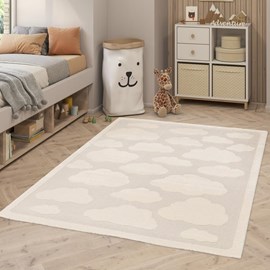 Tapis enfant 160x213 ecru