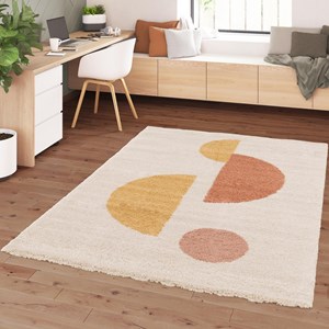 Tapis shaggy 120x170 beige