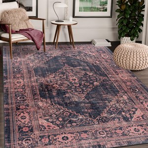 Tapis orient style 80x250 rouge
