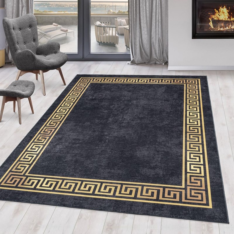 Un Amour de Tapis - Tapis orient style 80x250 noir
