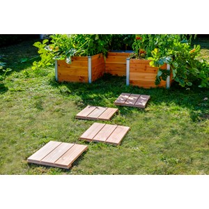 4 dalles douglas 37 x 37 x 3,8 cm