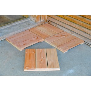4 dalles douglas 37 x 37 x 3,8 cm