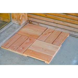 4 dalles douglas 37 x 37 x 3,8 cm