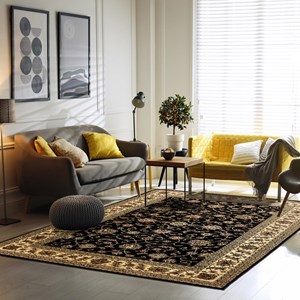 Tapis orient style 240x340 noir