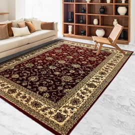 Tapis orient style 240x340 rouge