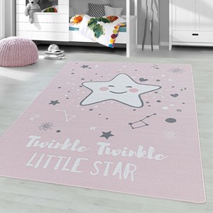 Tapis enfant 140x200 rose