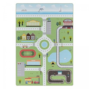 Tapis enfant 100x150 vert
