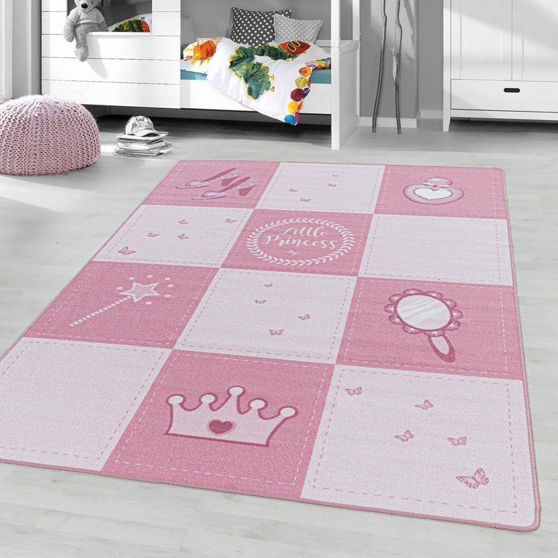 Tapis enfant 100x150 rose