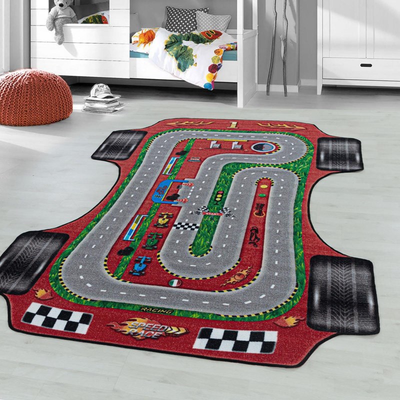Tapis enfant 120x170 rouge