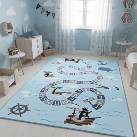 Tapis enfant 160x230 bleu