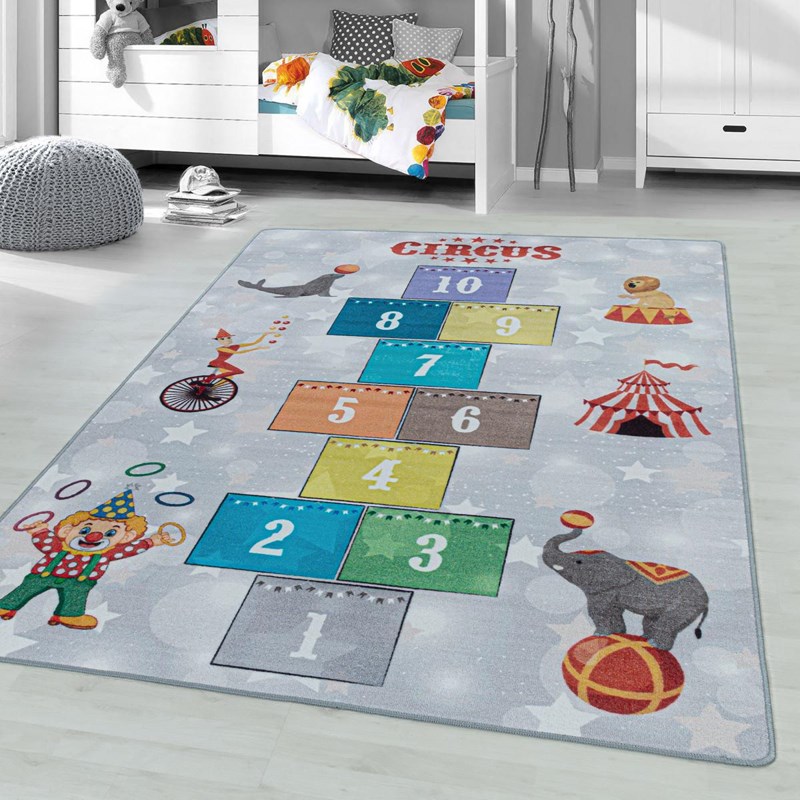 Tapis enfant 80x120 gris