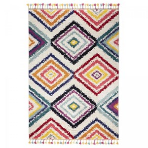 Tapis berbère style 200x290 multicolore