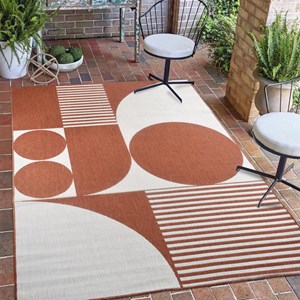Tapis exterieur 200x290 orange