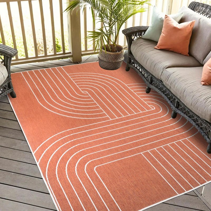 Tapis exterieur 200x290 orange