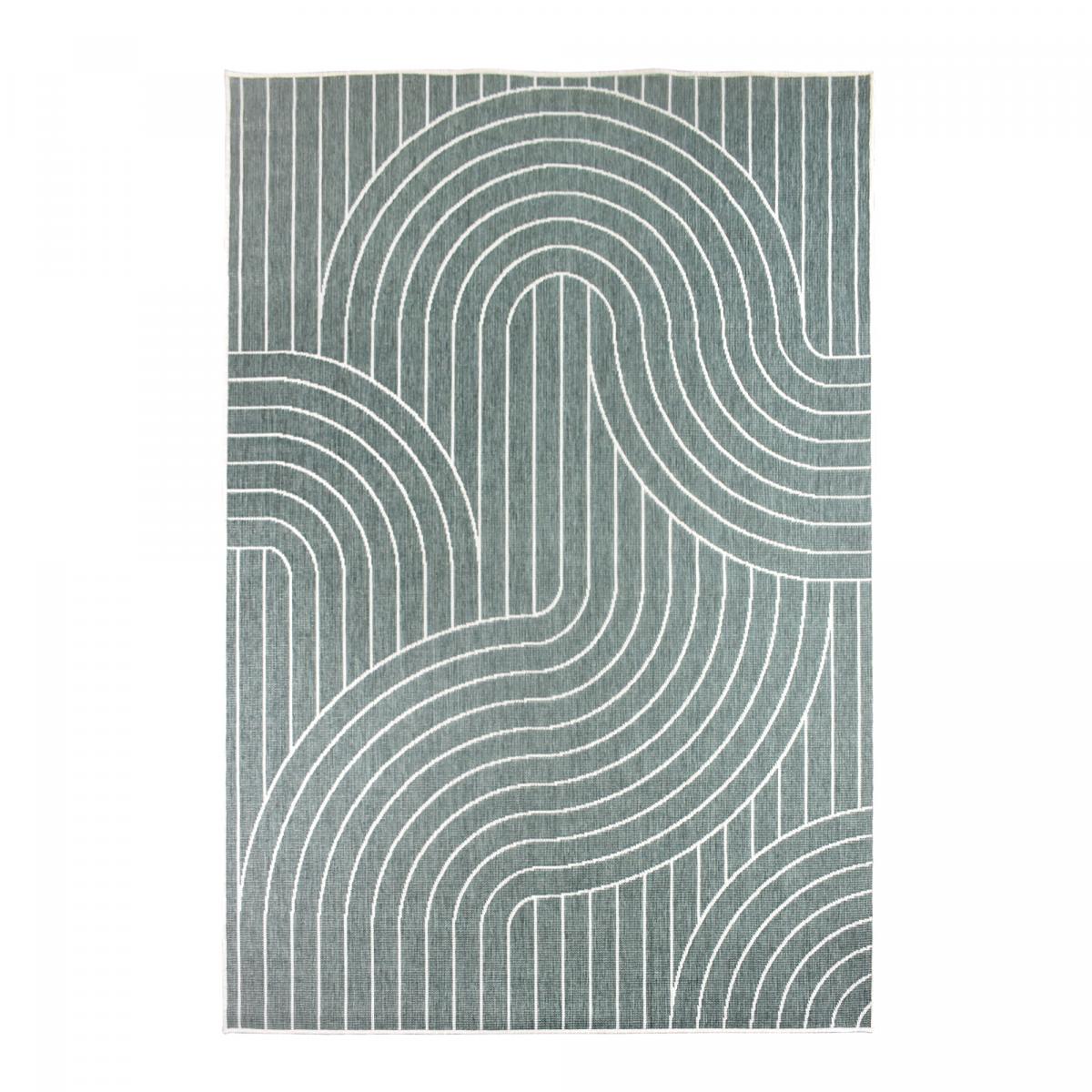 Tapis sol vinyle vert anis sur mesure