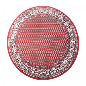 Tapis rond 120x120 rond rouge