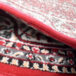 Tapis rond 120x120 rond rouge