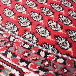 Tapis rond 120x120 rond rouge