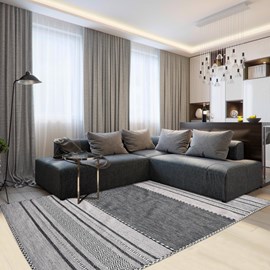 Tapis kilim 200x290 gris