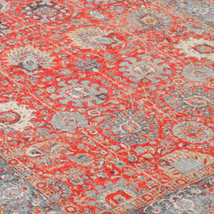 Tapis Oriental Rectangulaire 120x170 Cm Rouge - Polypropylène Tissé - Pour Salon, Chambre, Chauffage Au Sol