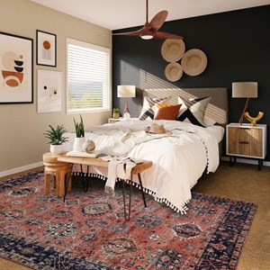 Tapis d'orient 120x170 rouge