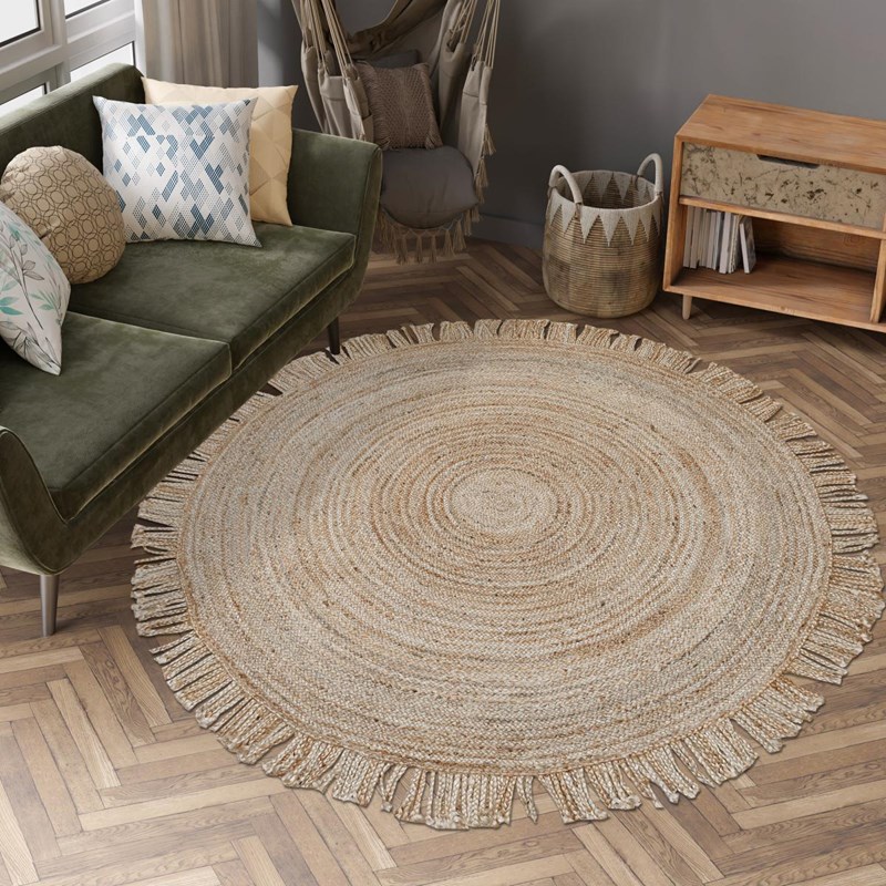 Tapis rond 200x200 rond beige