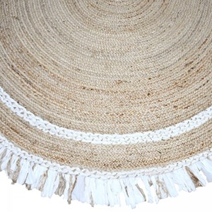 Tapis rond 120x120 rond blanc