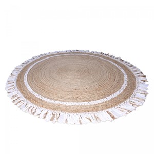 Tapis rond 120x120 rond blanc
