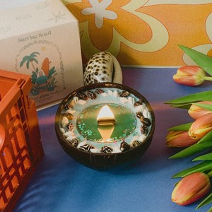 Bougie océan coco parfum tiaré