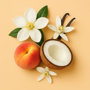 Bougie coco sunset - Monoi Pêche