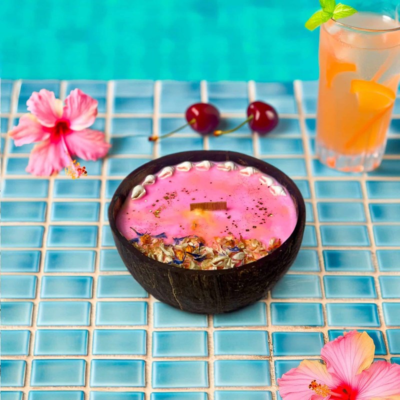 Bougie coco Ibiza - Passion hibiscus