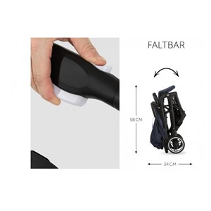 Poussette hauck bleu