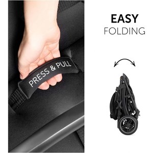 Poussette de courses rapid 4d noir