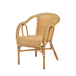 Fauteuil tim en osier