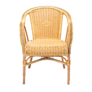 Fauteuil tim en osier